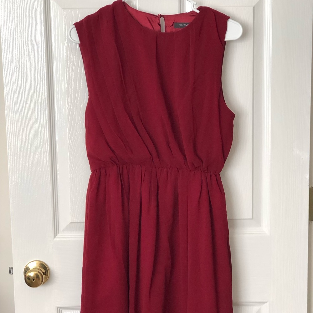 Theme | Brick Red Asymmetrical Dress